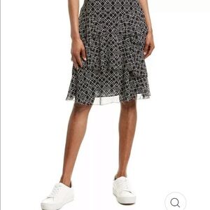 JOIE BLISSANY SILK A-LINE SKIRT size 2 Caviar